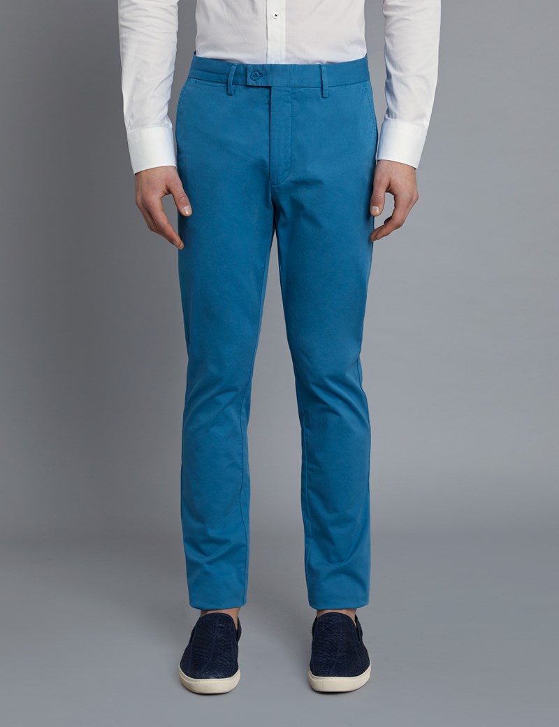 teal chinos