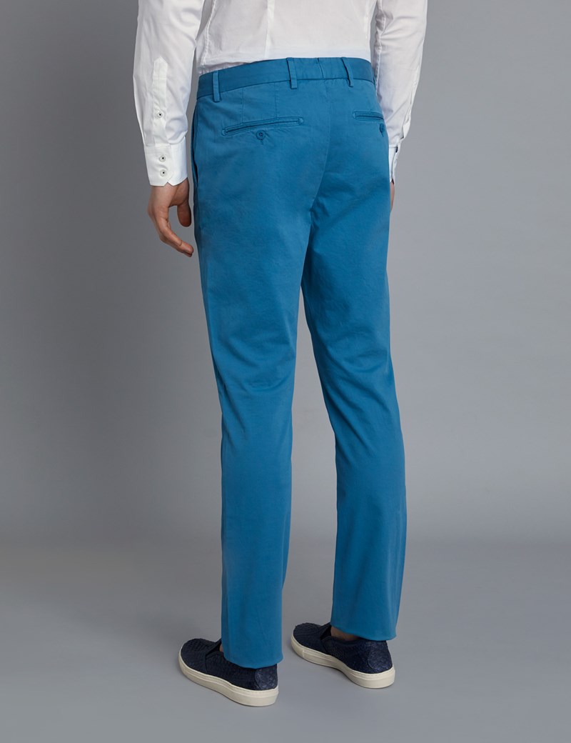 turquoise chinos