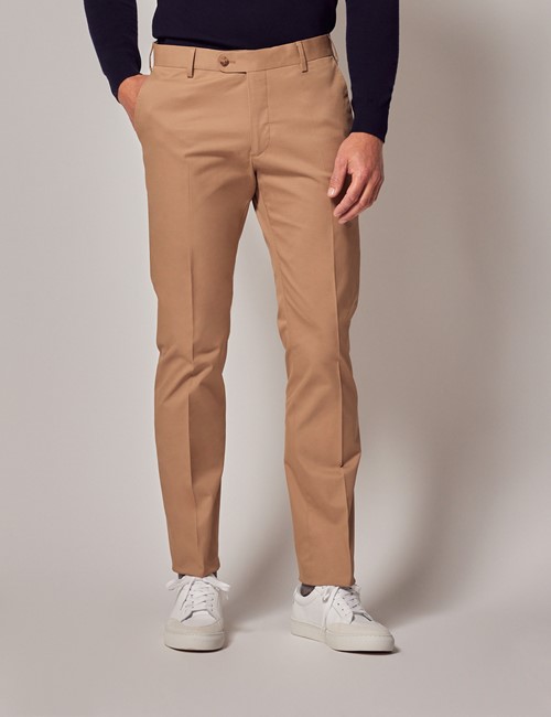 Online Exclusive] Slim Fit Cotton Chino Trousers - Our Second Nature