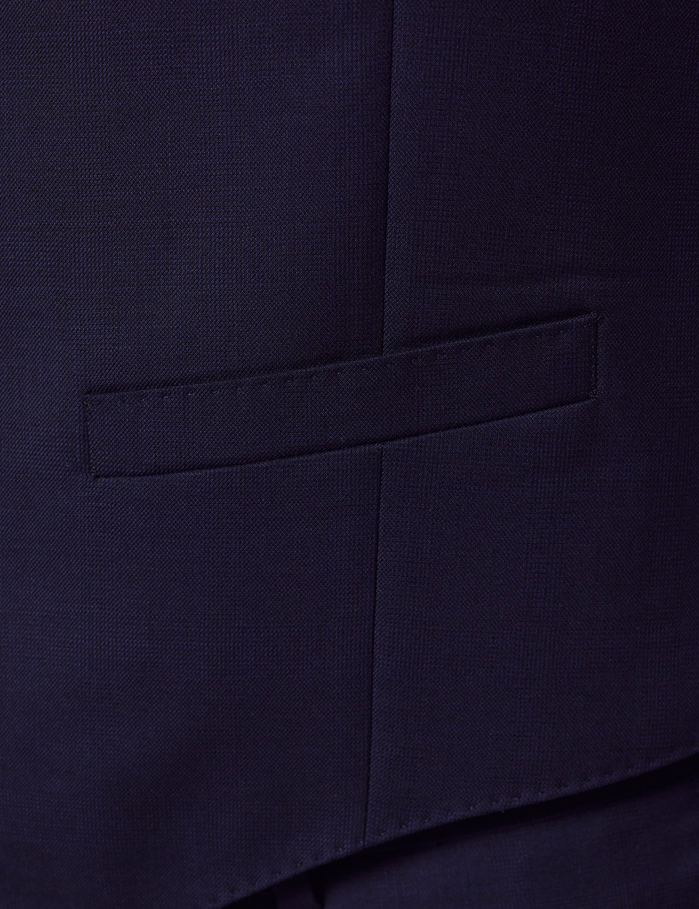 Hawes & Curtis Slim Fit Navy Check Waistcoat Size: 40 reg (EU 50) image 3
