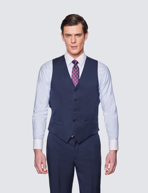 Anzugweste – 1913 Kollektion – Tailored Fit – 110s Wolle – dunkelblau