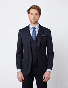 Weste – 1913 Kollektion – Tailored Fit – 110s Wolle – Navy 