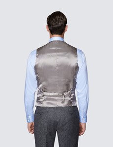 Men's Grey Tweed Vest - 1913 Collection