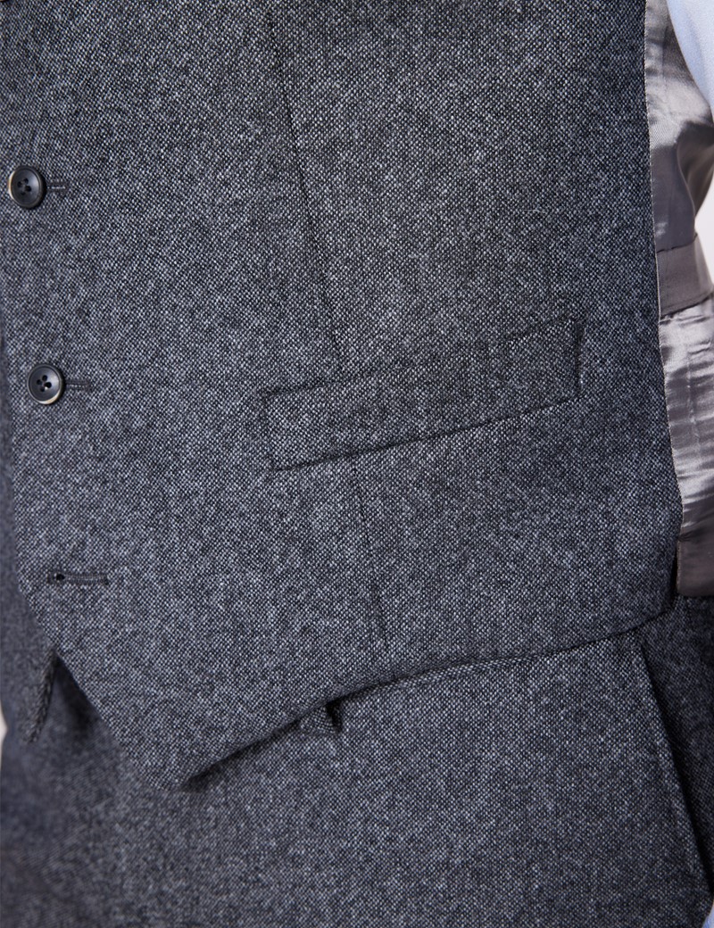Men's Grey Tweed Vest - 1913 Collection