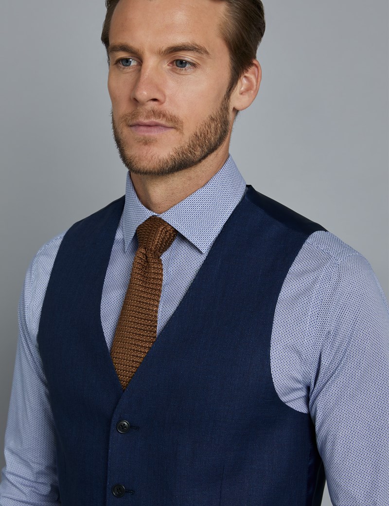 waistcoat for dark blue shirt