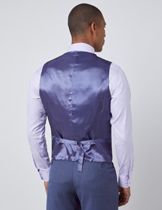 Men's Dark Blue Tailored Fit Italian Waistcoat – 1913 Collection