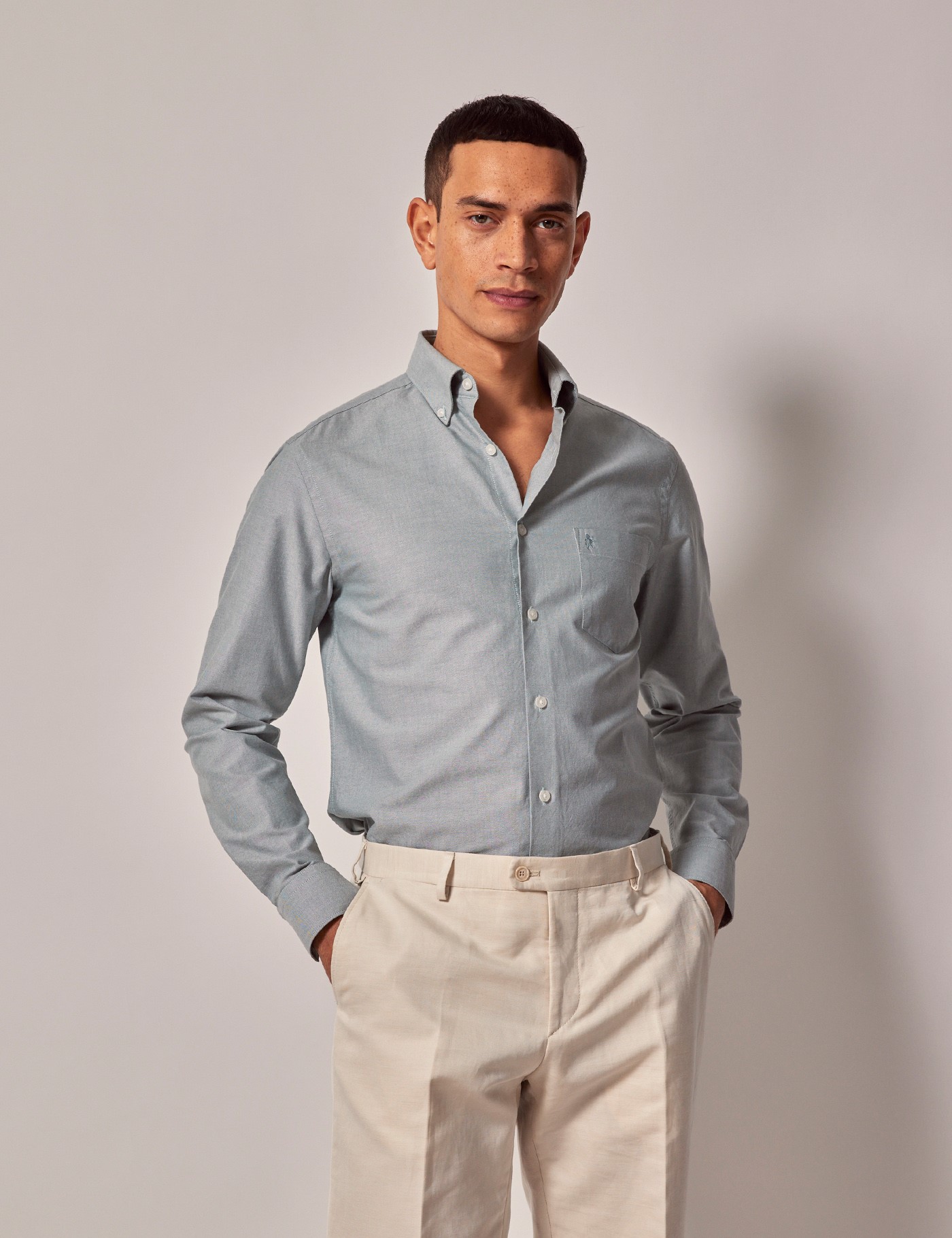 & Regular Fit Oxford Shirt Long