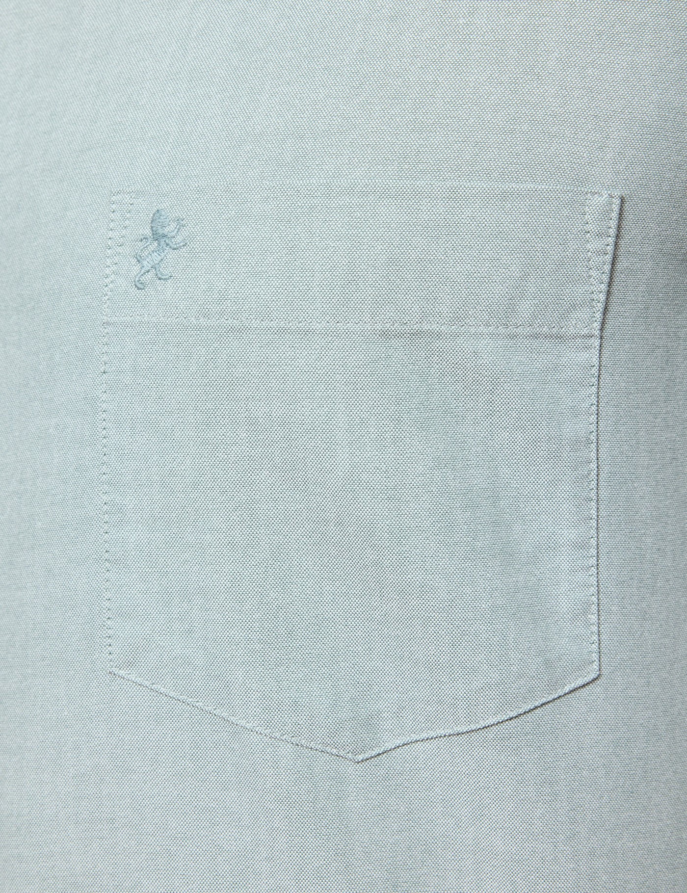 Hawes & Curtis Regular Fit Green Oxford Shirt Size: Large image 3