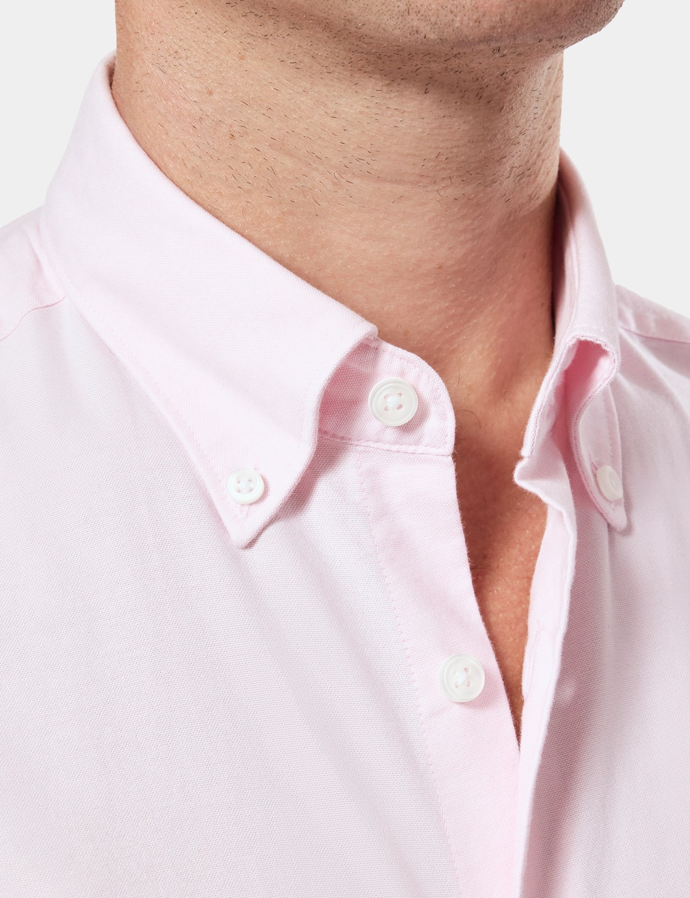 Hawes & Curtis Regular Fit Pink Oxford Shirt Size: XXL image 2