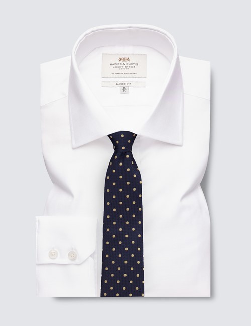 White Oxford Classic Fit Shirt - Single Cuffs