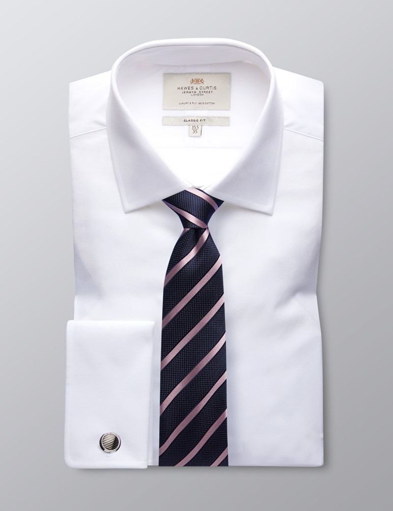 white cotton dress shirt mens