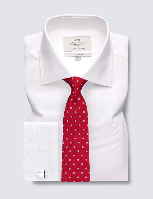 Formal White Classic Shirt - Double Cuffs