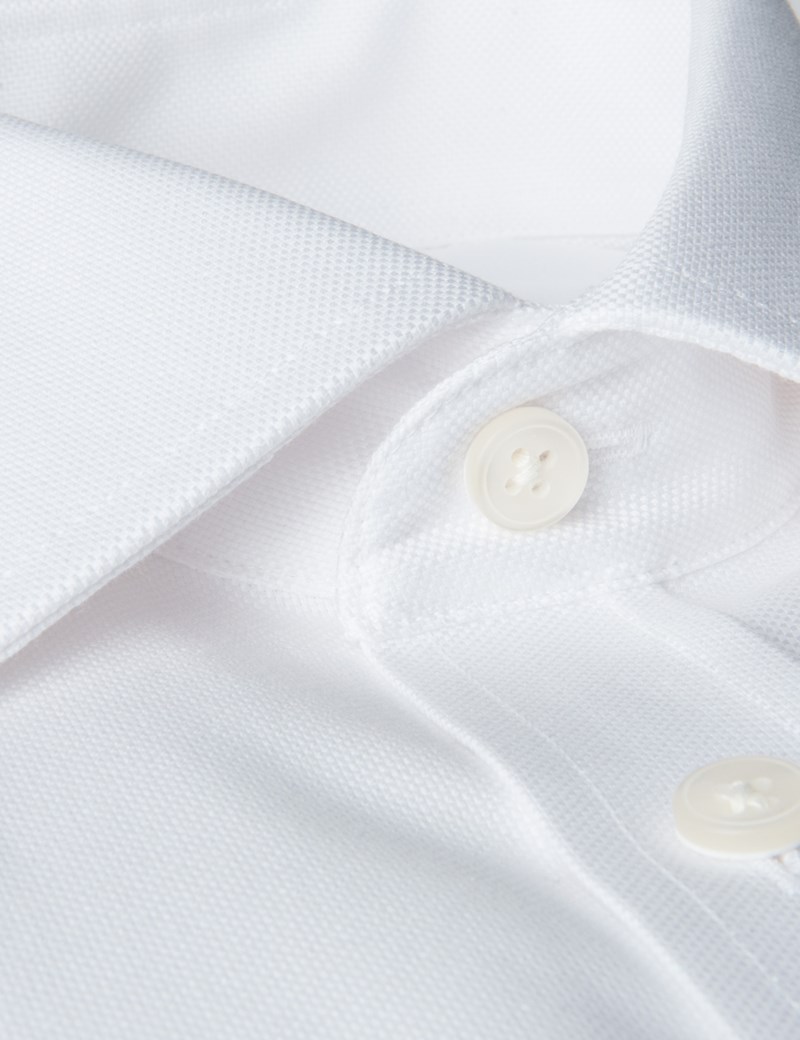 Men's Formal White Classic Fit Shirt - Double Cuff - Non Iron | Hawes ...