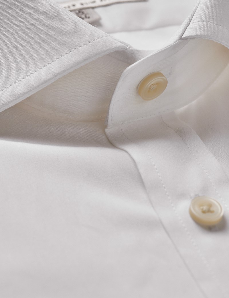 White Classic Shirt - Windsor Collar | Hawes and Curtis