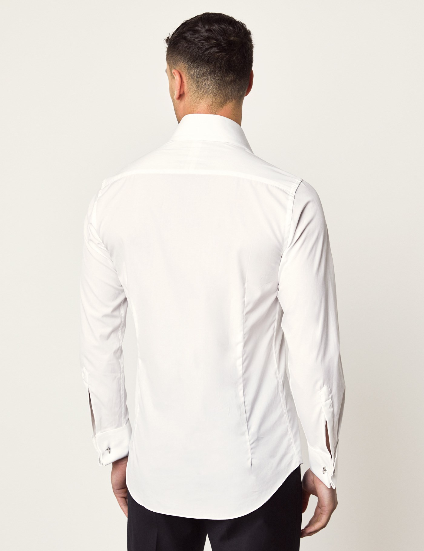 mens double cuff white shirt uk