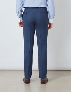 Men's Blue Check Slim Fit Suit