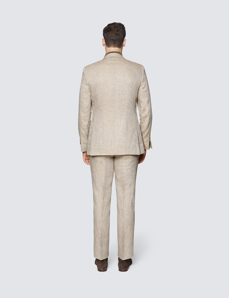 tailored linen suit